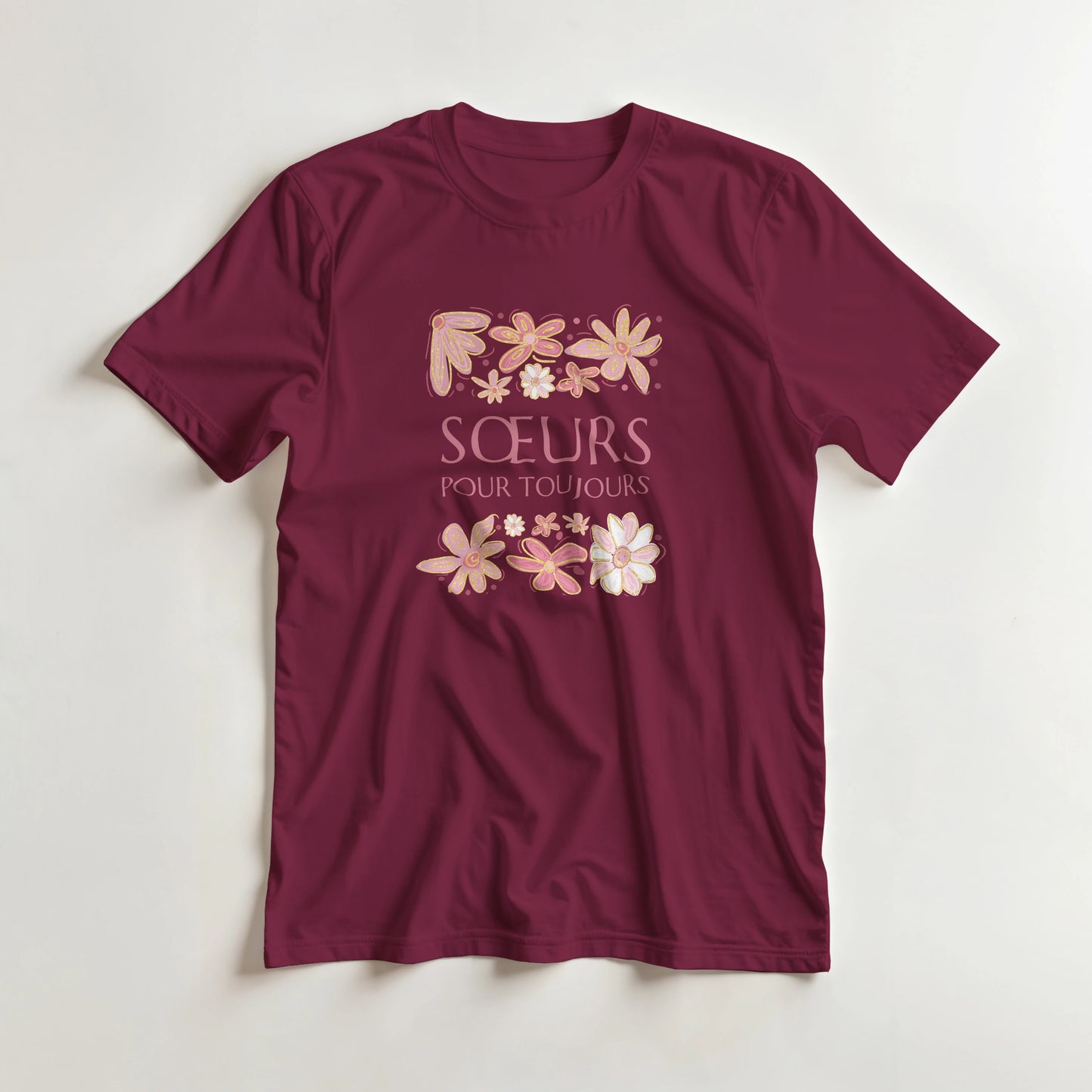 Sœurs Pour Toujours – T-shirt Sœur, Cadeau Sœur-idée cadeau inspirante | Blancadeaux