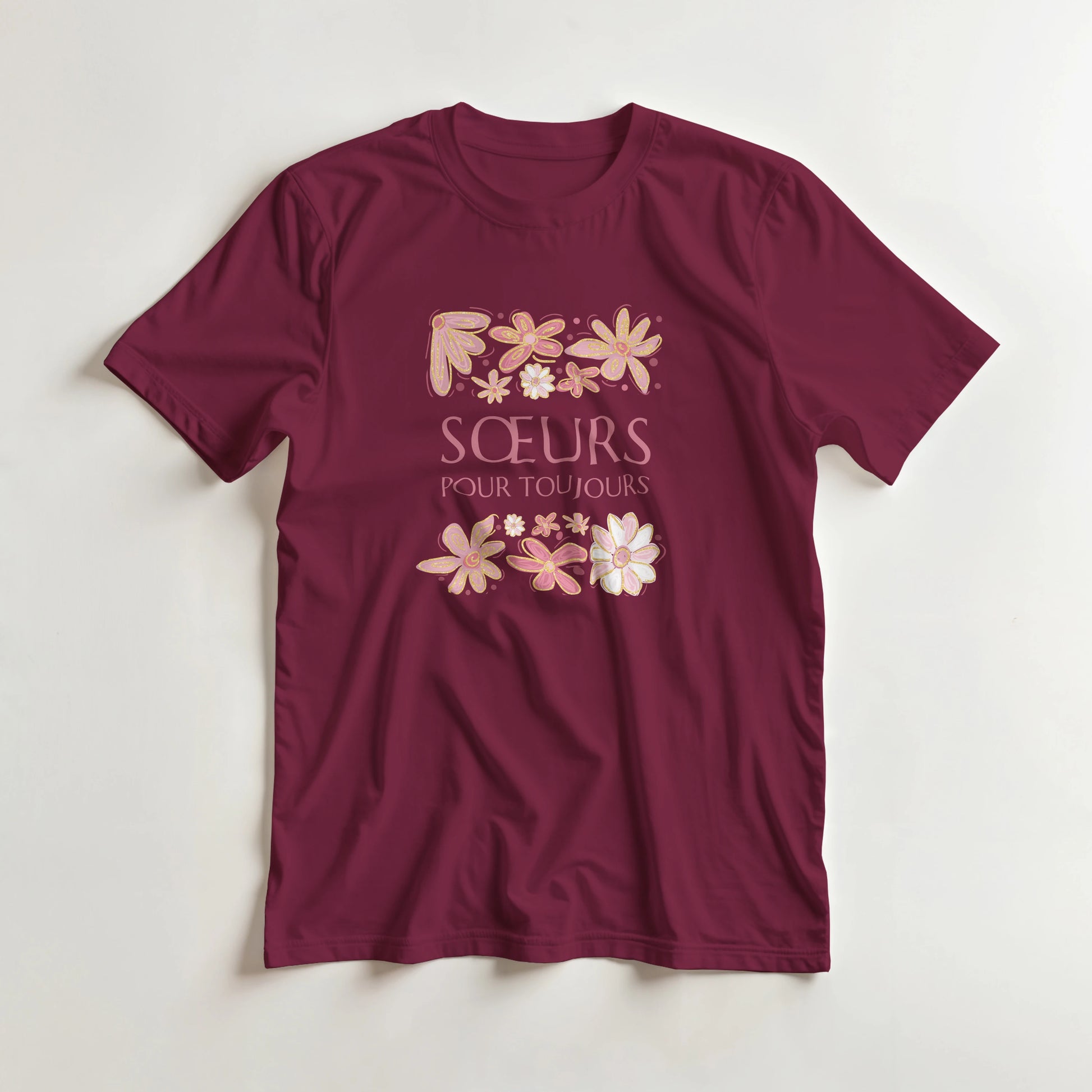 Sœurs Pour Toujours – T-shirt Sœur, Cadeau Sœur-idée cadeau inspirante | Blancadeaux