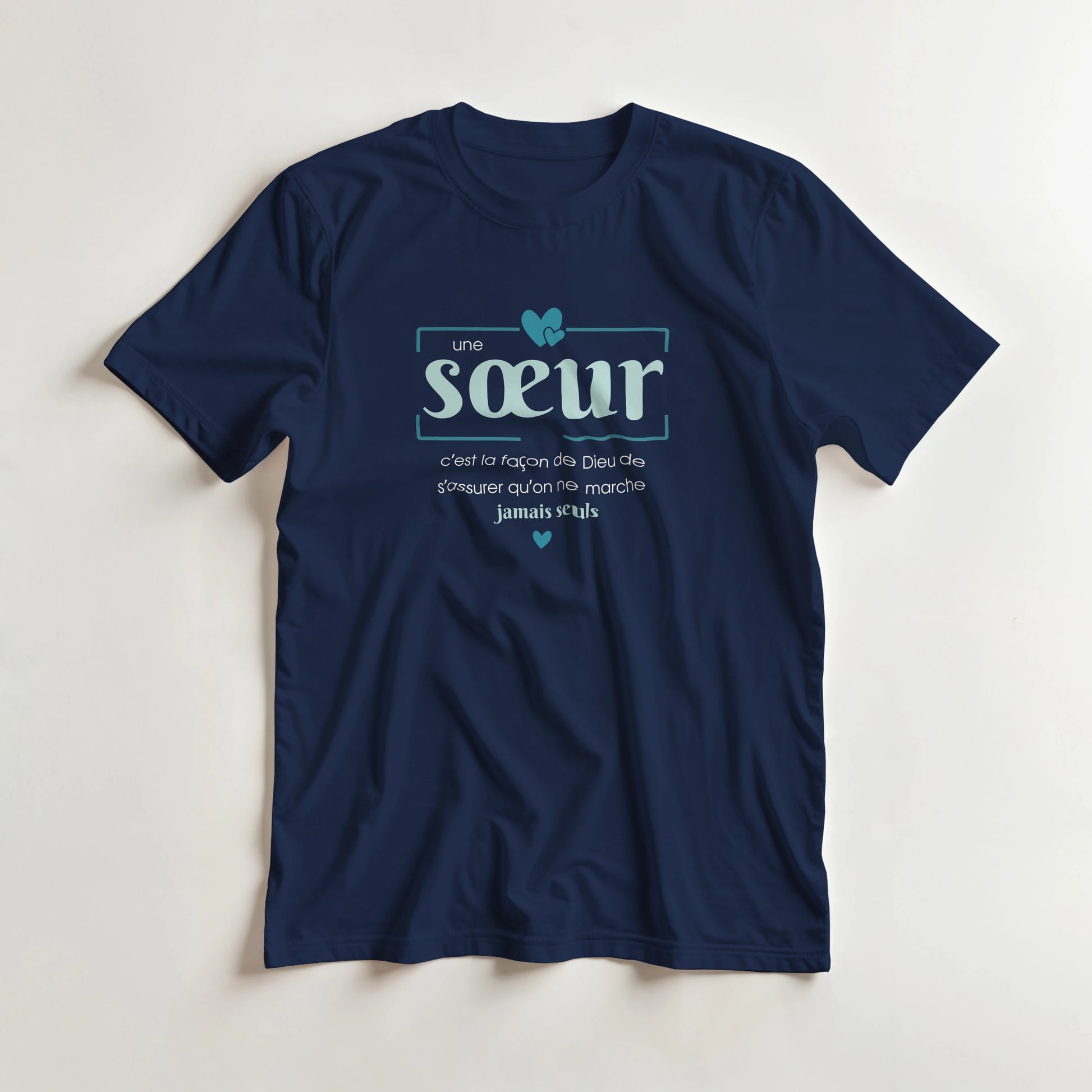Une sœur, c’est la façon de Dieu – T-shirt Sœur, Cadeau Sœur-idée cadeau inspirante | Blancadeaux