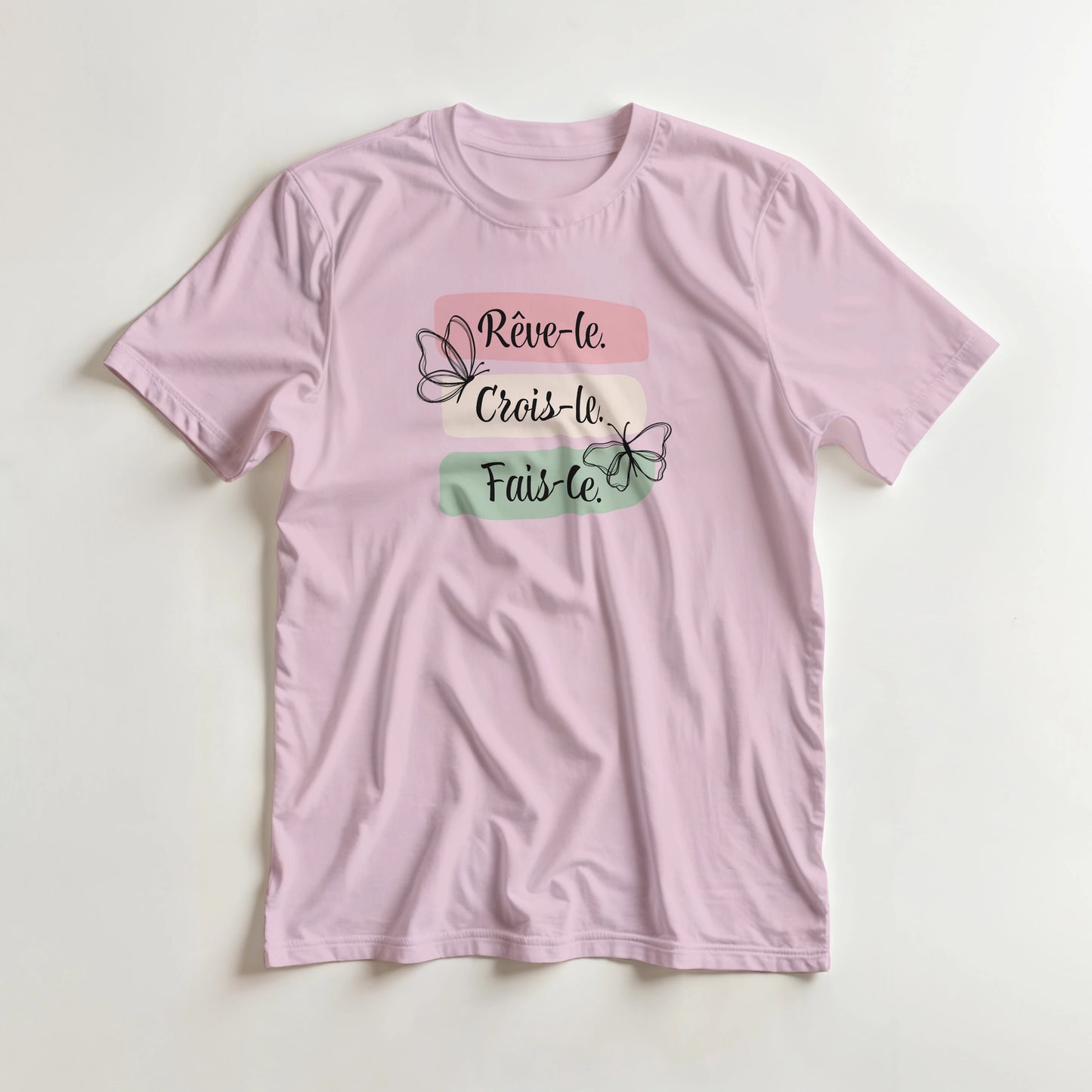 Rêve-le, crois-le, fais-le – T-shirt Femme, Cadeau Femme-idée cadeau inspirante | Blancadeaux
