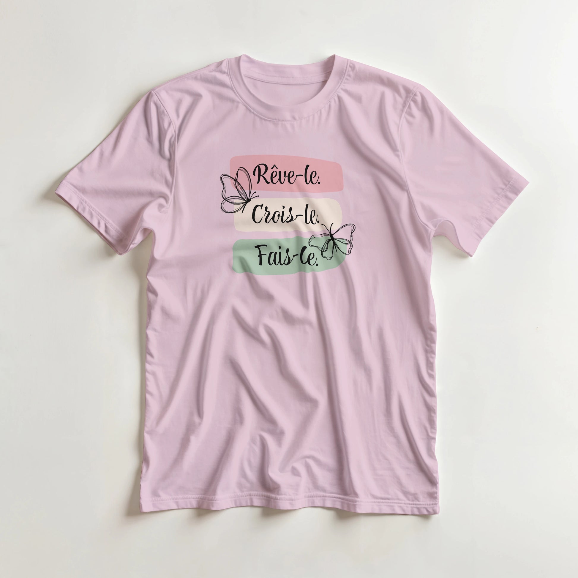 Rêve-le, crois-le, fais-le – T-shirt Femme, Cadeau Femme-idée cadeau inspirante | Blancadeaux