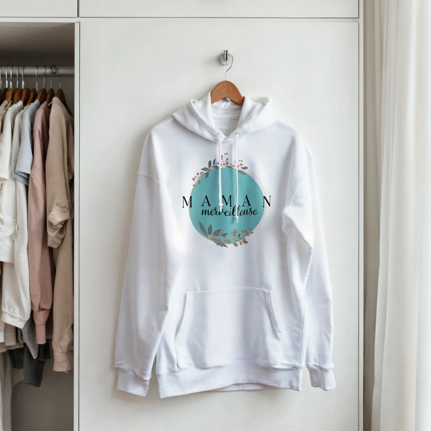 Maman Merveilleuse – Hoodie Maman, Cadeau Maman-idée cadeau inspirante | Blancadeaux