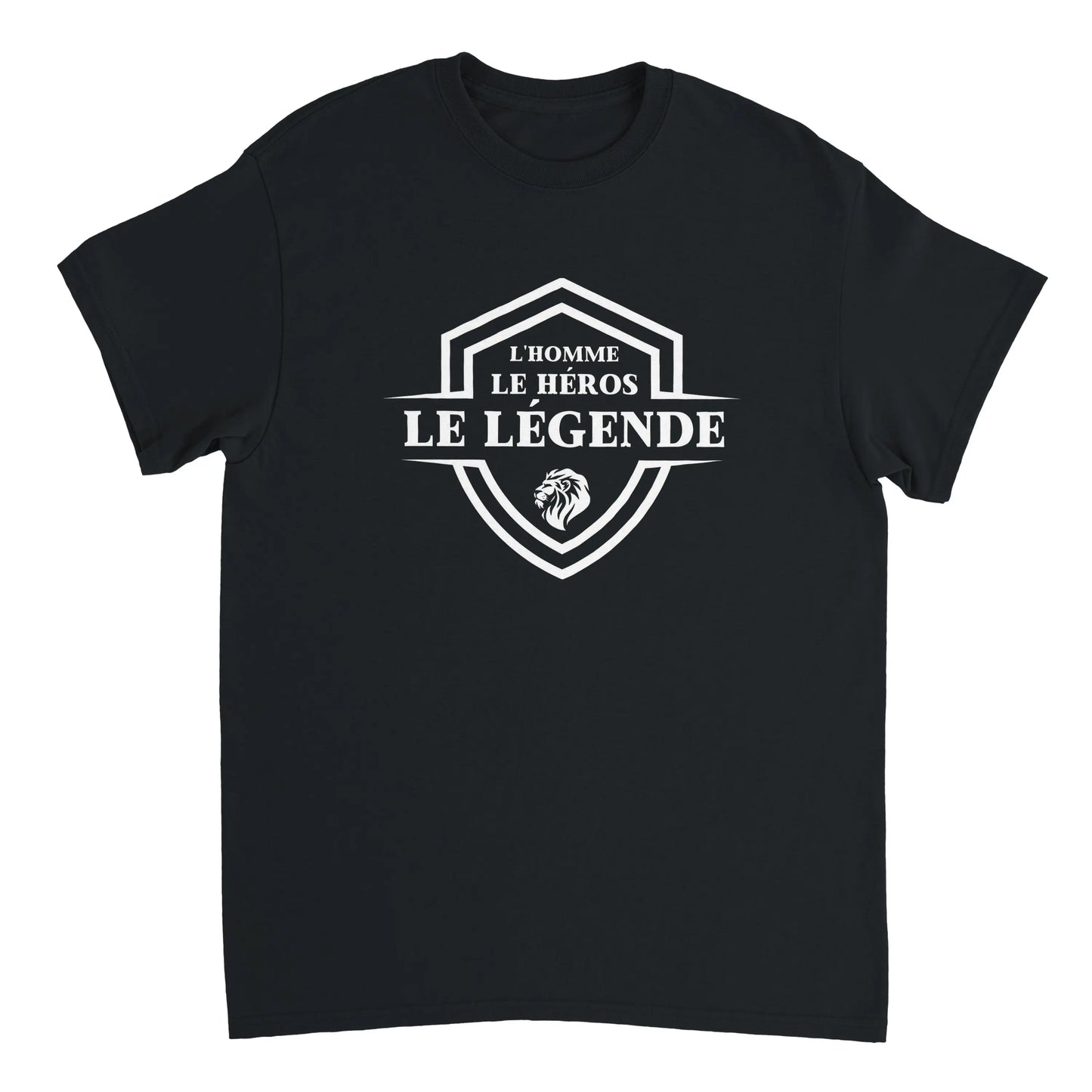 L’homme, Le héros, Le légende – T-shirt Homme, Cadeau Homme-idée cadeau inspirante | Blancadeaux