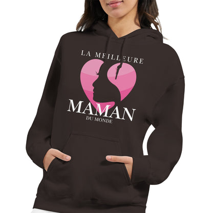 La Meilleure Maman du Monde – Hoodie Maman, Cadeau Maman-idée cadeau inspirante | Blancadeaux