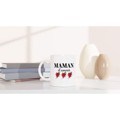 Maman d’amour – Mug Maman, Cadeau Maman-idée cadeau inspirante | Blancadeaux