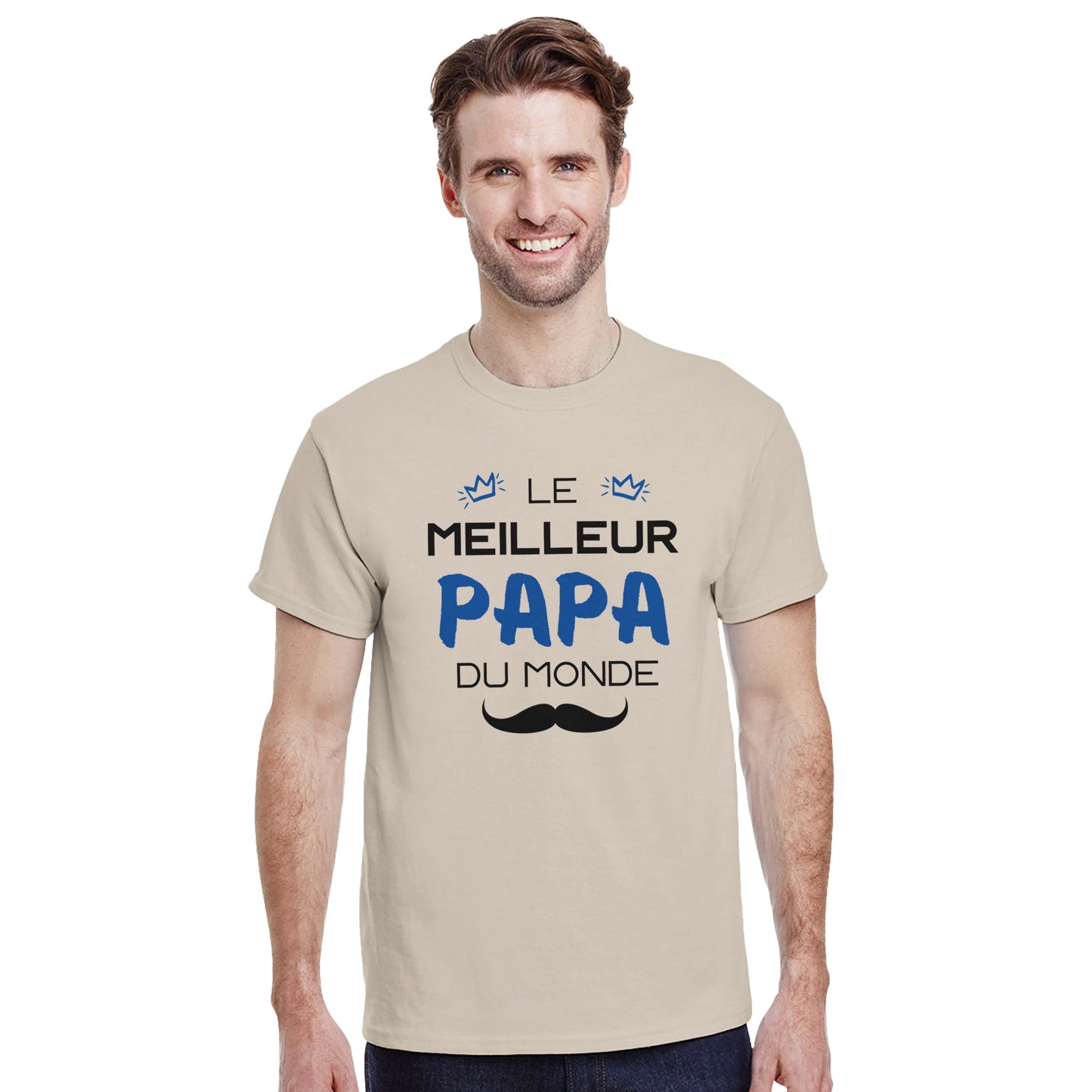 Le Meilleur Papa du Monde – T-shirt Papa, Cadeau Papa-idée cadeau inspirante | Blancadeaux