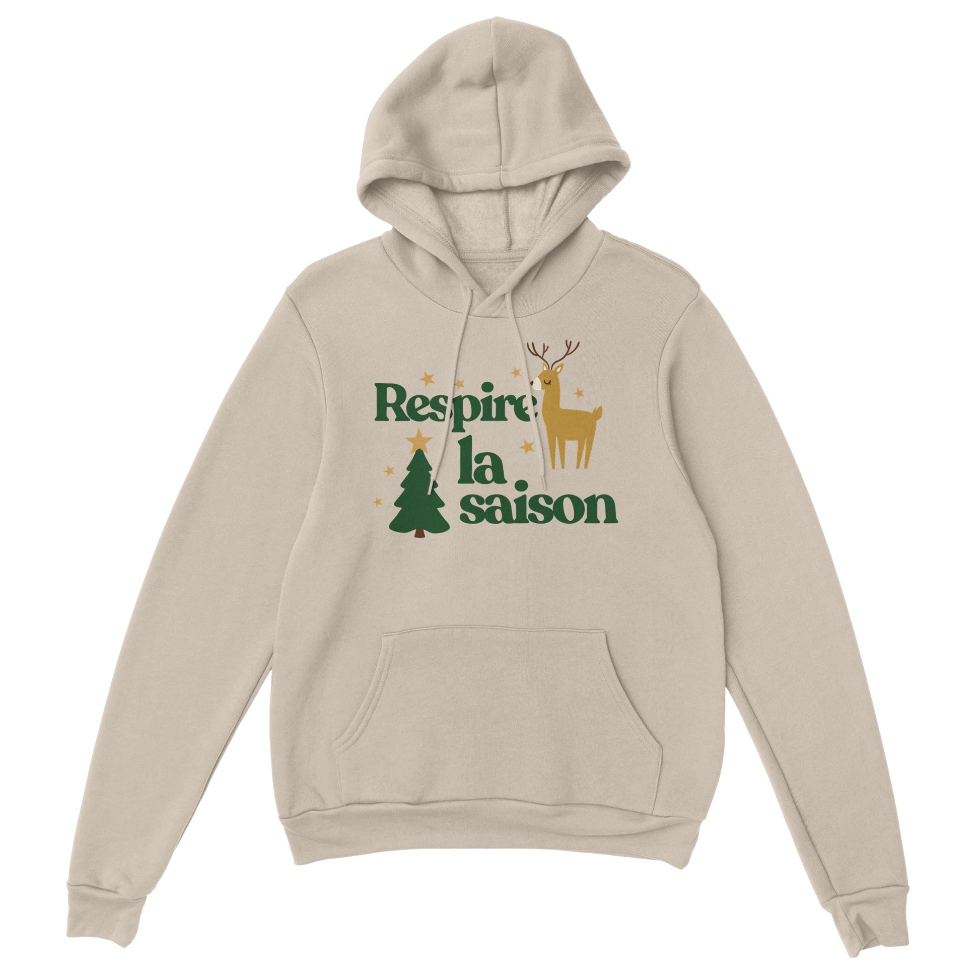Respire la saison – Hoodie Noël Unisex-idée cadeau inspirante | Blancadeaux