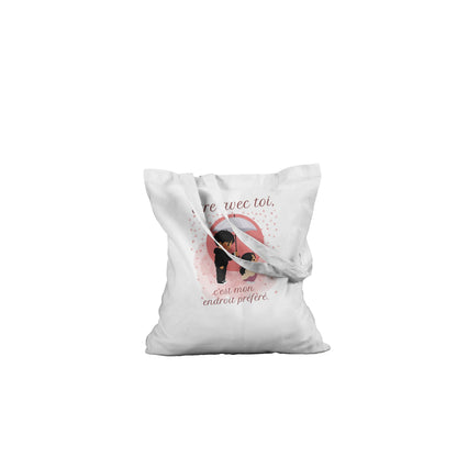 Être avec toi – Tote bag édition K-drama, Cadeau Saint-Valentin-idée cadeau inspirante | Blancadeaux