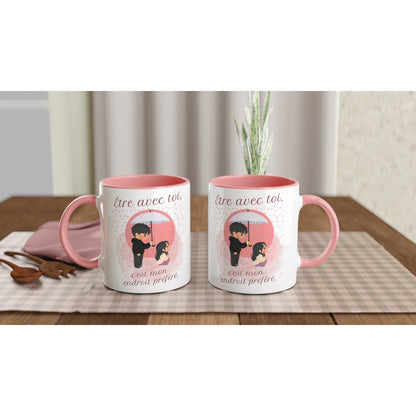 Être avec toi, c’est mon endroit préféré – Mug édition K-drama, Cadeau Saint-Valentin-idée cadeau inspirante | Blancadeaux