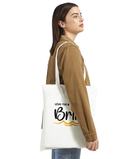 Lève-toi et brille – Tote Bag Femme, Cadeau Femme-idée cadeau inspirante | Blancadeaux