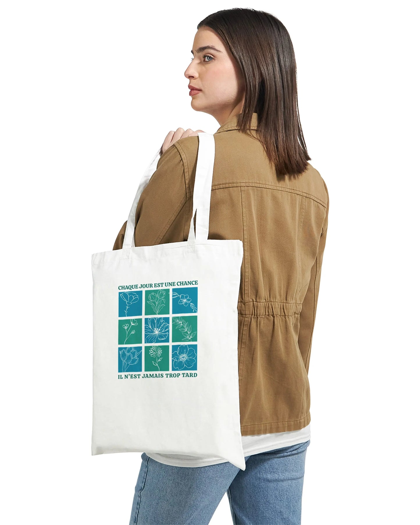 Chaque jour est une chance – Tote Bag Femme, Cadeau Femme-idée cadeau inspirante | Blancadeaux