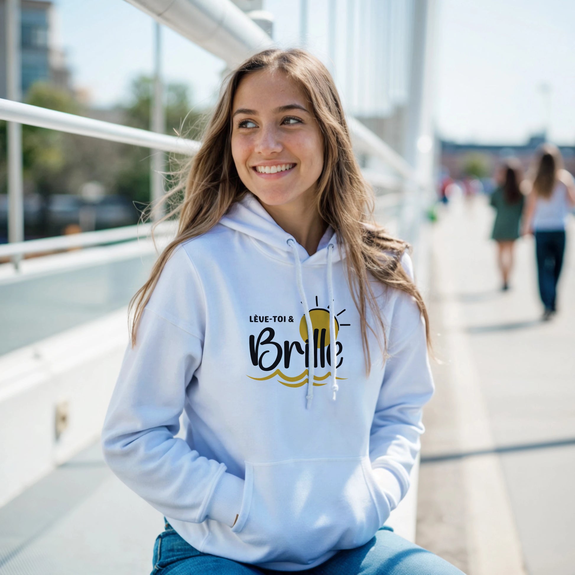 Lève-toi et brille – Hoodie Femme, Cadeau Femme-idée cadeau inspirante | Blancadeaux