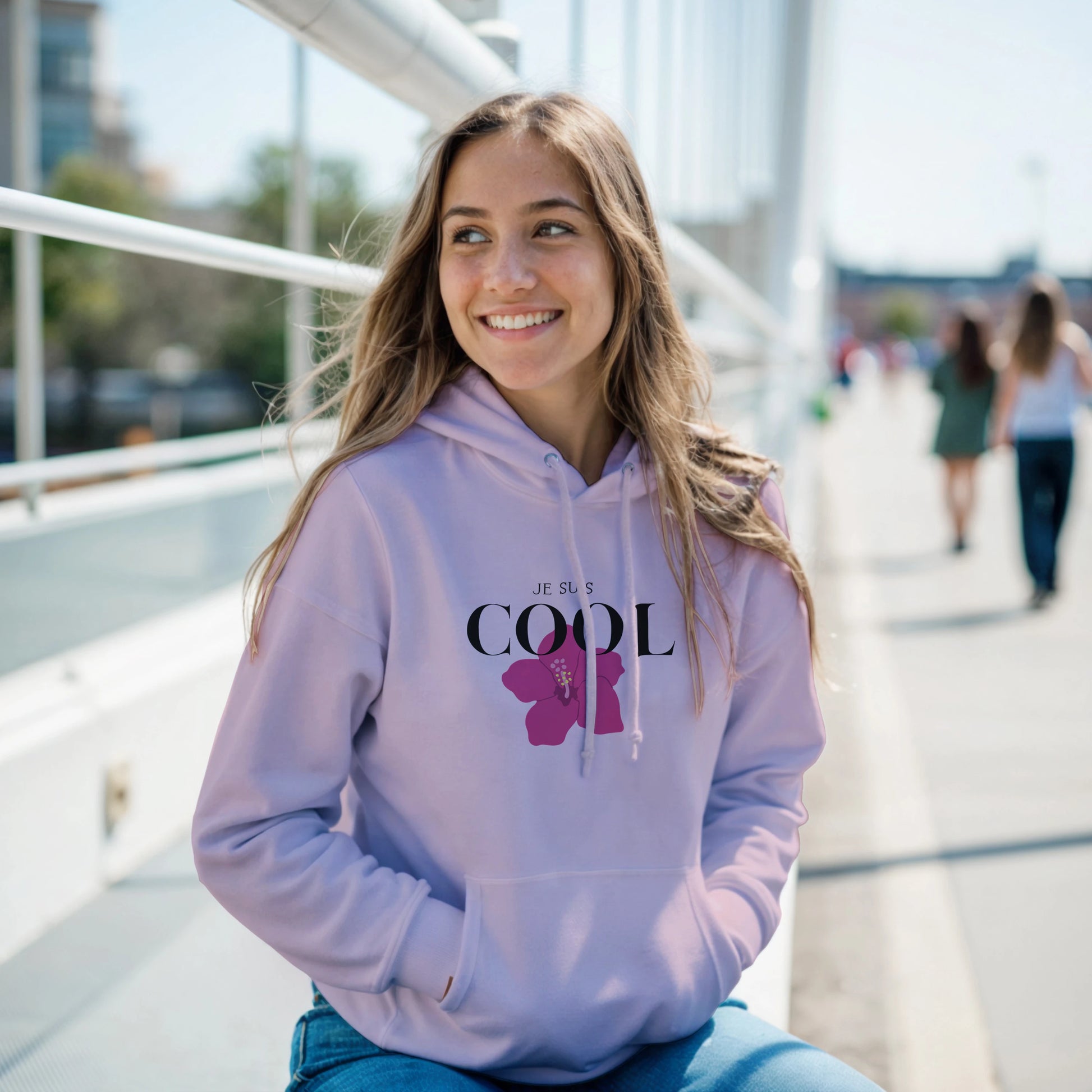 Je Suis Cool – Hoodie Femme, Cadeau Femme-idée cadeau inspirante | Blancadeaux