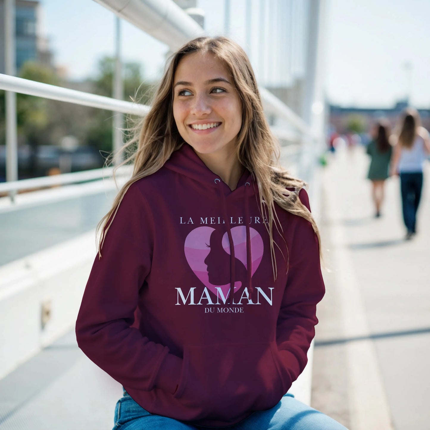 La Meilleure Maman du Monde – Hoodie Maman, Cadeau Maman-idée cadeau inspirante | Blancadeaux