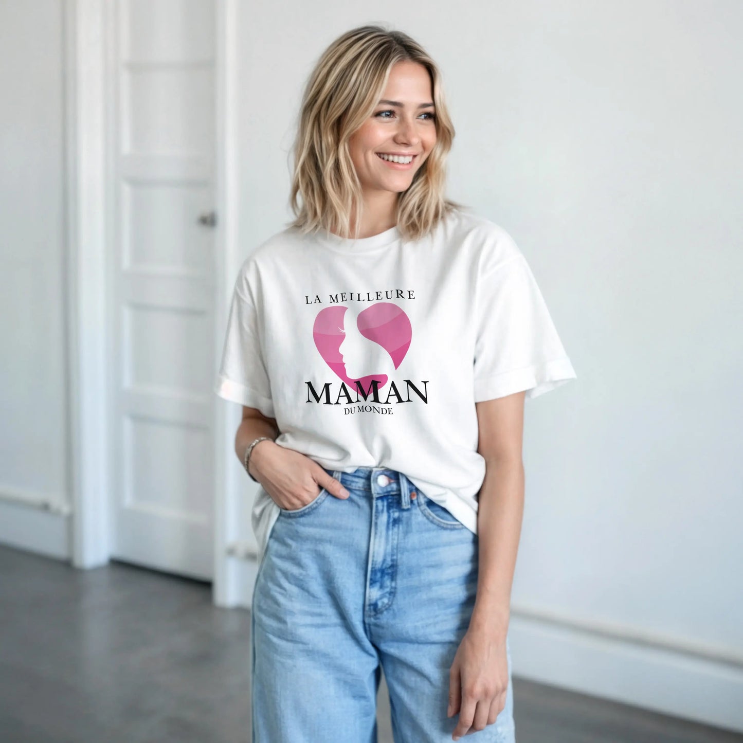 La Meilleure Maman du Monde – T-shirt Maman, Cadeau Maman-idée cadeau inspirante | Blancadeaux