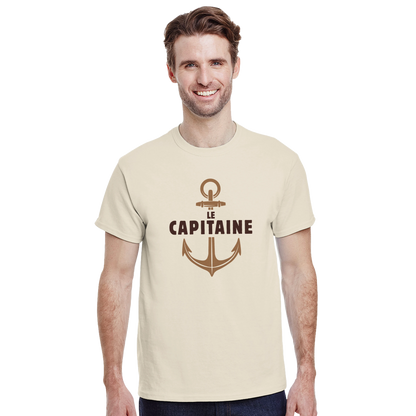 Le capitaine – T-shirt Homme, Cadeau Homme-idée cadeau inspirante | Blancadeaux