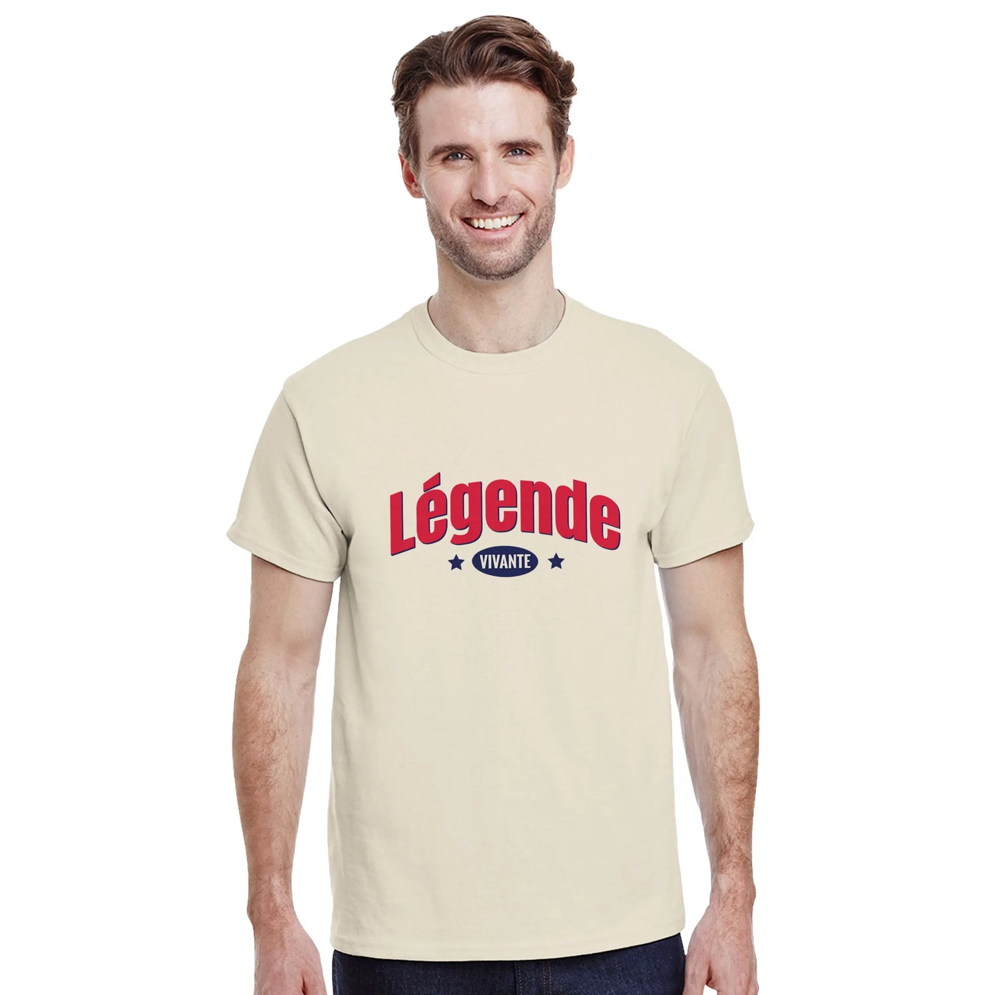 Légende Vivante – T-shirt Homme, Cadeau Homme-idée cadeau inspirante | Blancadeaux