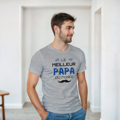 Le Meilleur Papa du Monde – T-shirt Papa, Cadeau Papa-idée cadeau inspirante | Blancadeaux