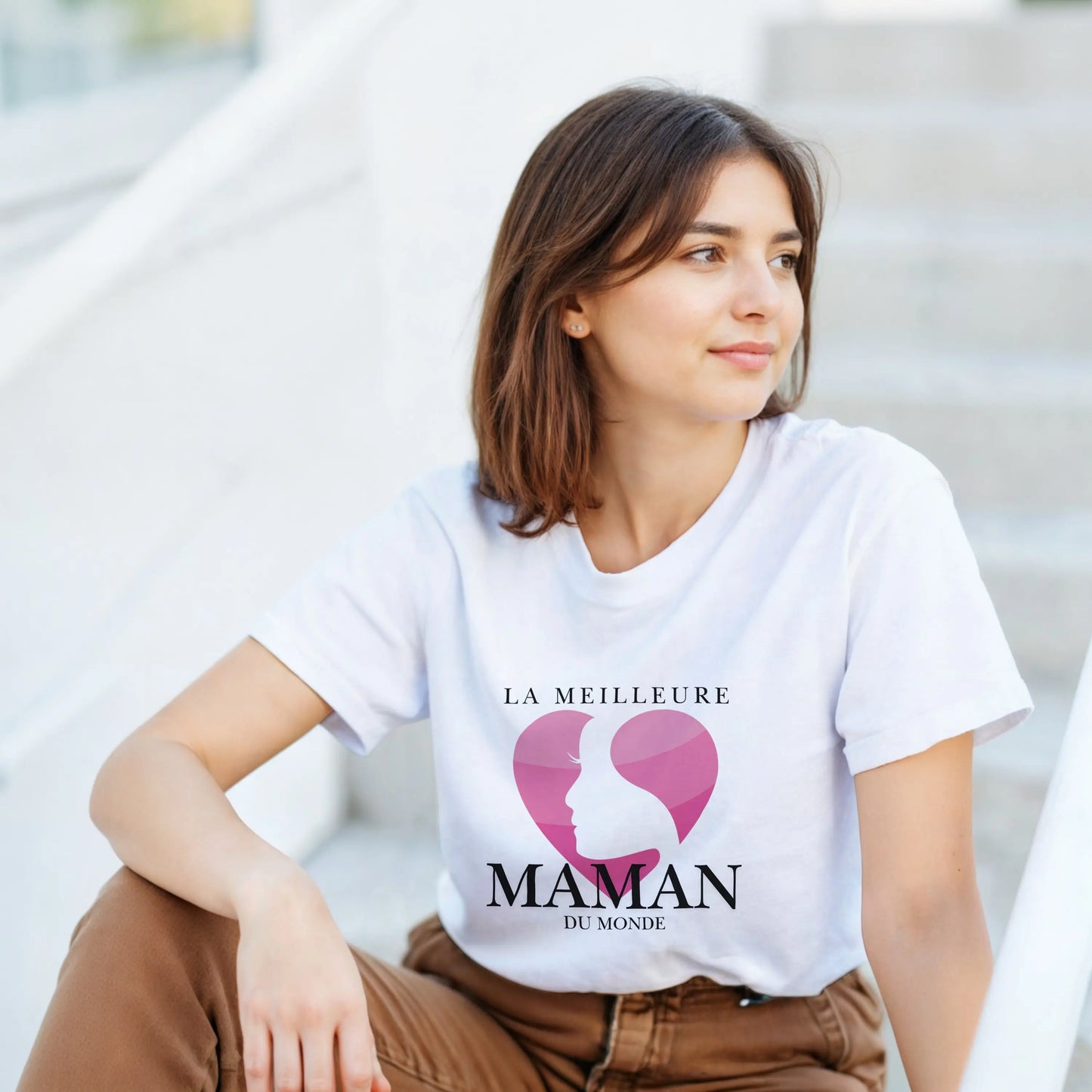 La Meilleure Maman du Monde – T-shirt Maman, Cadeau Maman-idée cadeau inspirante | Blancadeaux