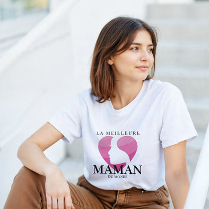 La Meilleure Maman du Monde – T-shirt Maman, Cadeau Maman-idée cadeau inspirante | Blancadeaux