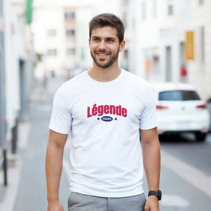 Légende Vivante – T-shirt Homme, Cadeau Homme-idée cadeau inspirante | Blancadeaux