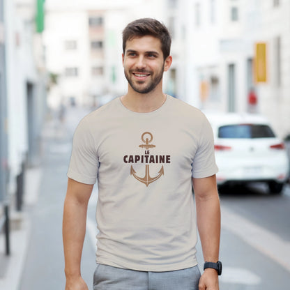 Le capitaine – T-shirt Homme, Cadeau Homme-idée cadeau inspirante | Blancadeaux