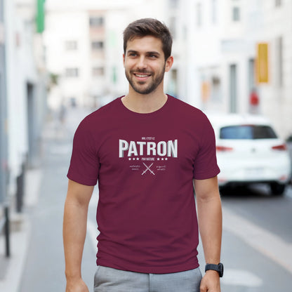 Patron par nature – T-shirt Homme, Cadeau Homme-idée cadeau inspirante | Blancadeaux