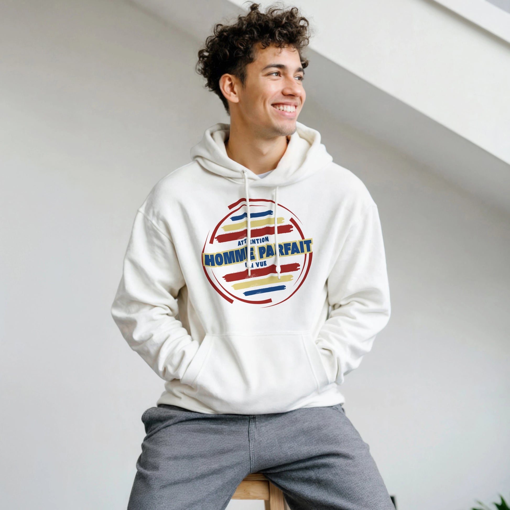Homme parfait en vue – Hoodie Homme, Cadeau Homme-idée cadeau inspirante | Blancadeaux
