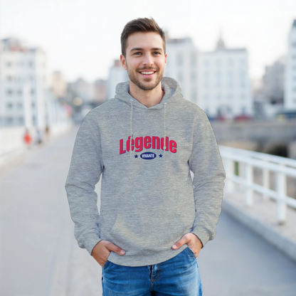 Légende Vivante – Hoodie Homme, Cadeau Homme-idée cadeau inspirante | Blancadeaux