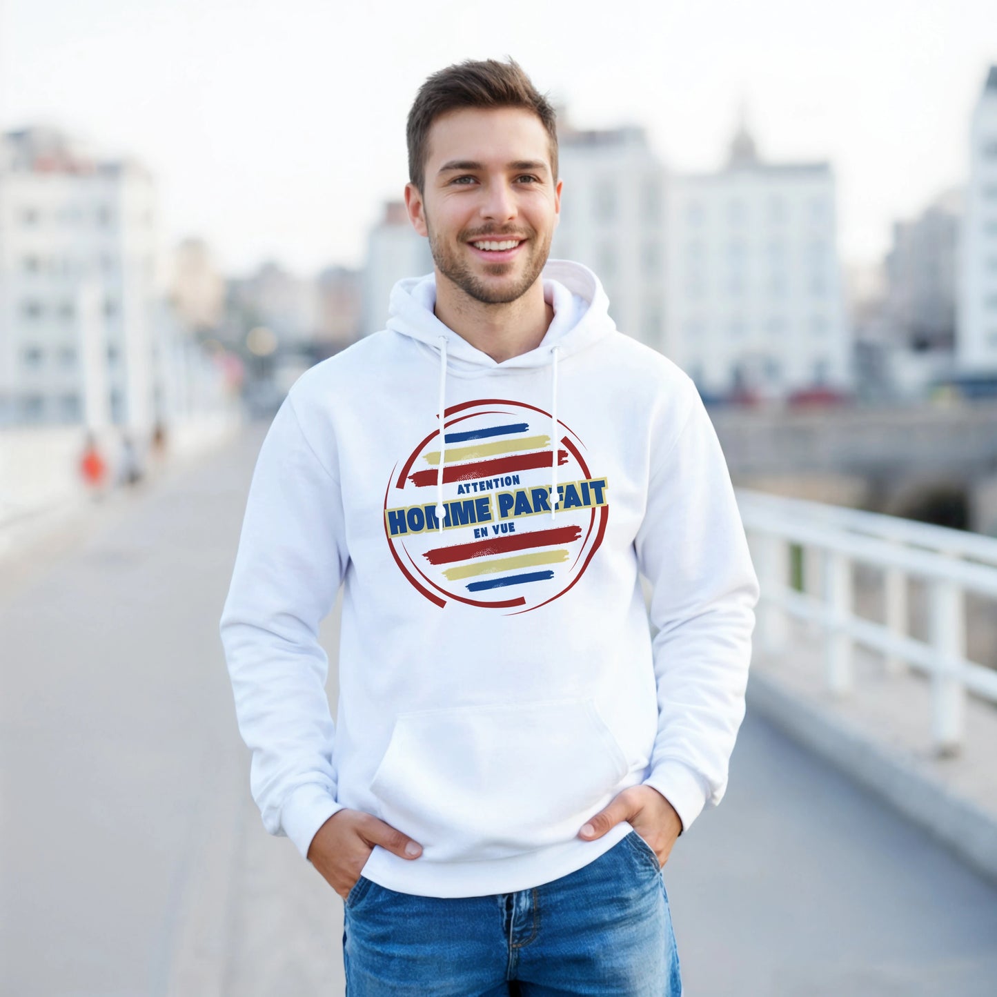 Homme parfait en vue – Hoodie Homme, Cadeau Homme-idée cadeau inspirante | Blancadeaux