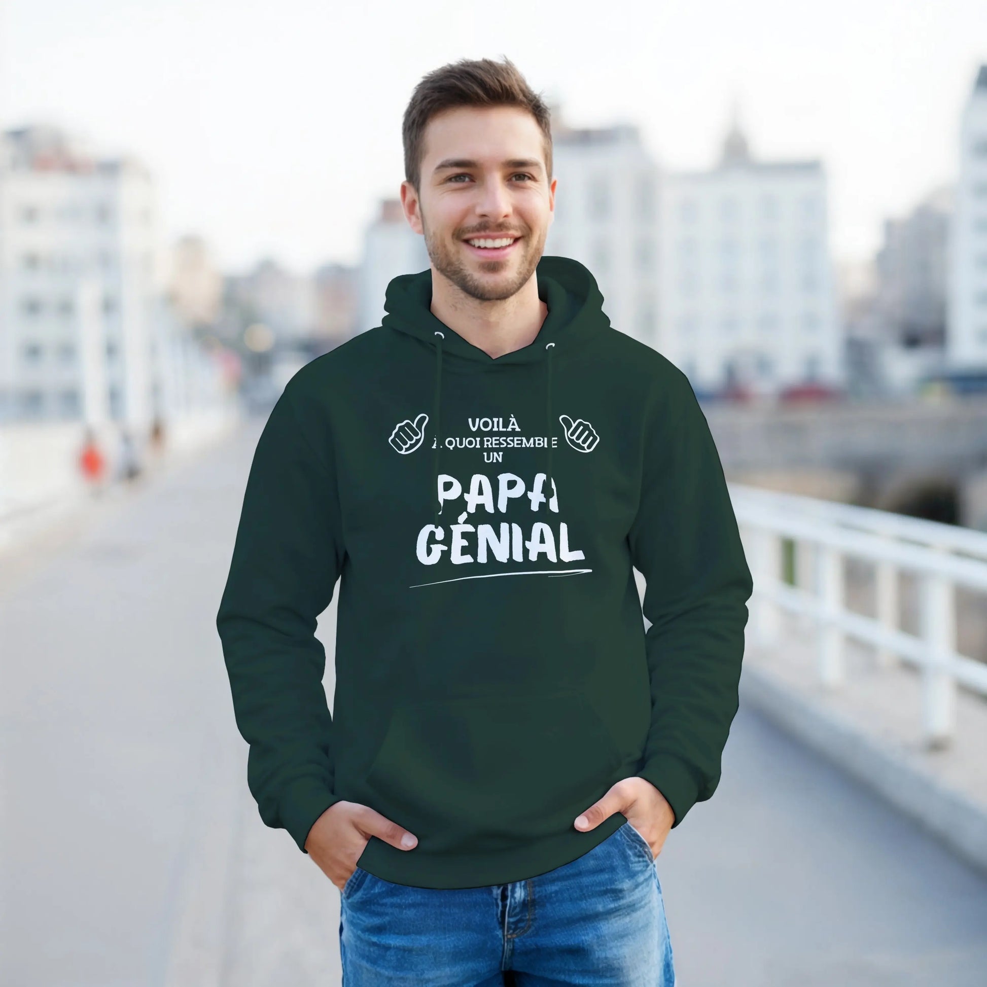 Voilà à quoi Ressemble un Papa Génial – Hoodie Papa, Cadeau Papa-idée cadeau inspirante | Blancadeaux