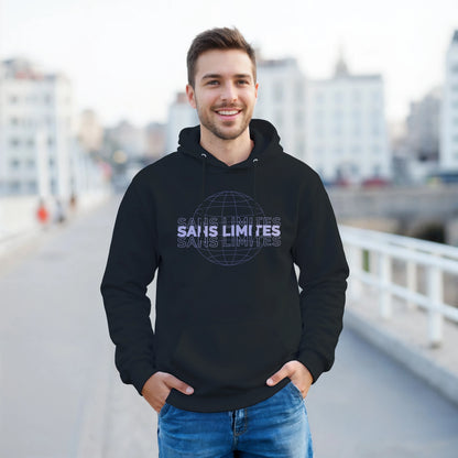 Sans limites – Hoodie Homme, Cadeau Homme-idée cadeau inspirante | Blancadeaux
