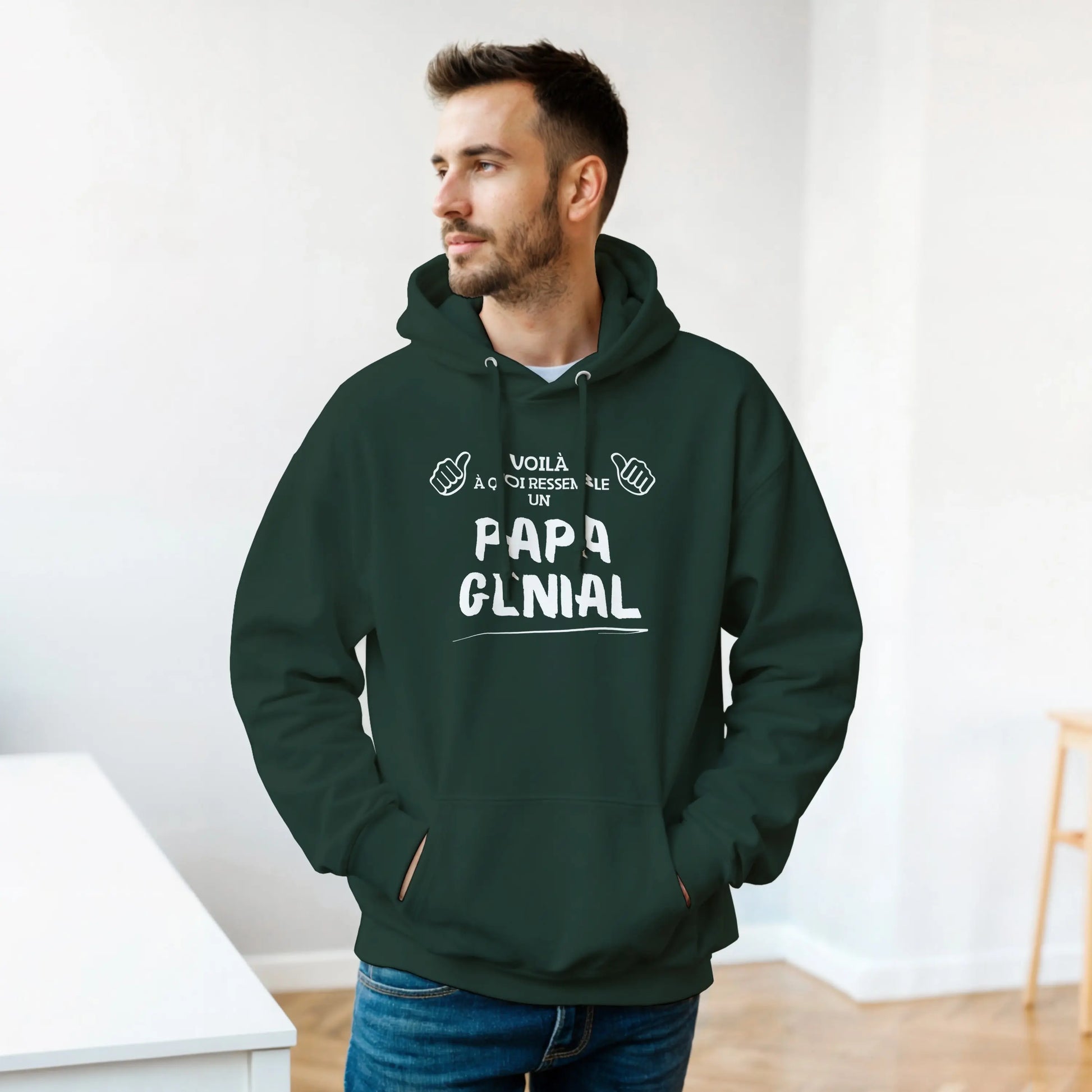 Voilà à quoi Ressemble un Papa Génial – Hoodie Papa, Cadeau Papa-idée cadeau inspirante | Blancadeaux