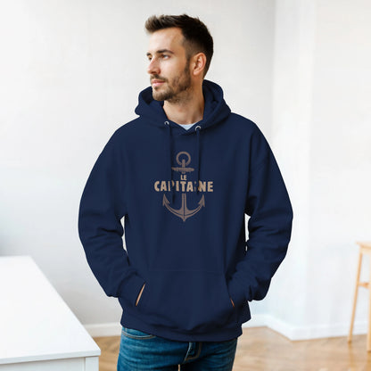 Le capitaine – Hoodie Homme, Cadeau Homme-idée cadeau inspirante | Blancadeaux