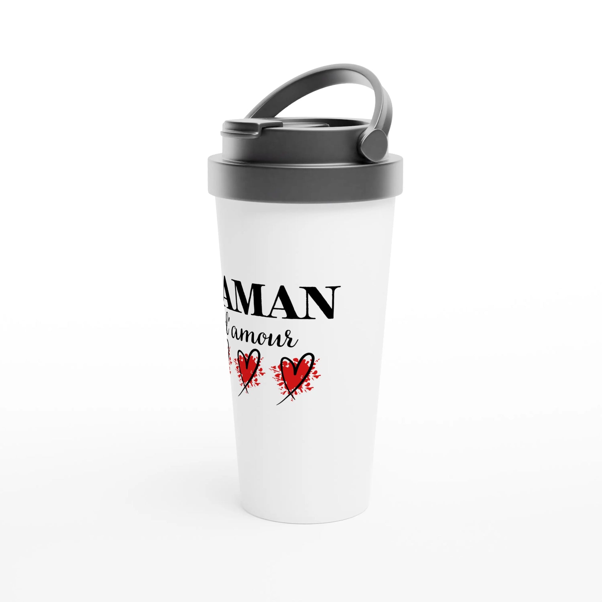 Maman d’amour – Travel Mug Maman, Cadeau Maman-idée cadeau inspirante | Blancadeaux
